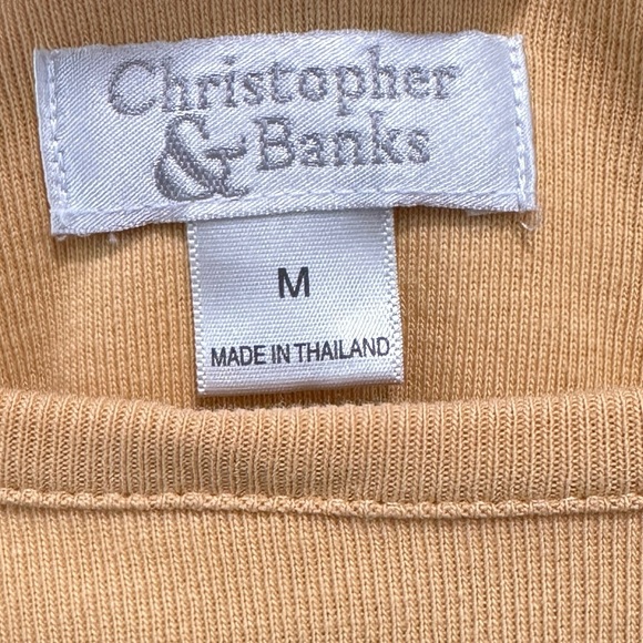 Christopher and Banks Fall Theme Top with Embroidered Details, Size M - Picture 4 of 10